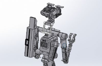 三角履带机器人三维模型