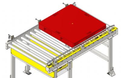 1.2米1.5吨托盘滚筒输送机