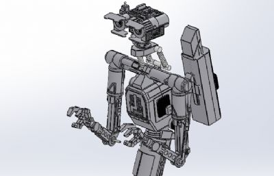 三角履带机器人三维模型