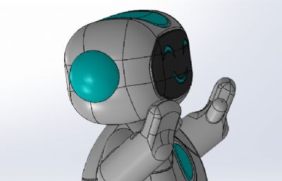 玩具机器人三维模型