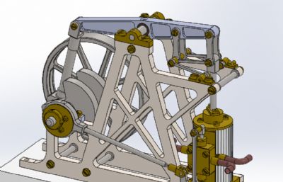 单缸平衡梁式蒸汽机