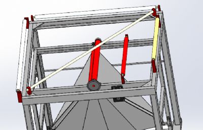 无纺布收料机构