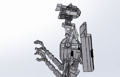三角履带机器人三维模型