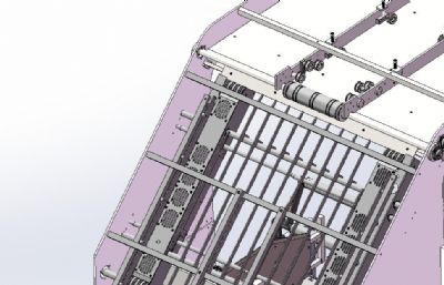 自动裱纸机solidworks模型