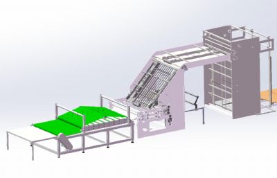 自动裱纸机solidworks模型