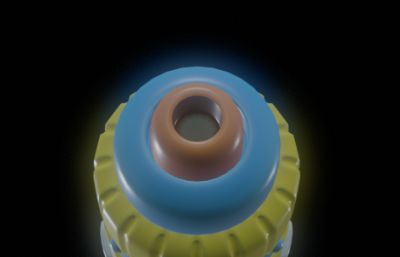 卡通玩具枪 水枪中模 OBJ文件