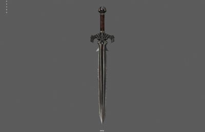 宝剑 游戏玄幻宝剑 长剑魔剑塌陷模型