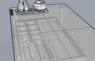茶室茶艺桌子 木质家具 博古架