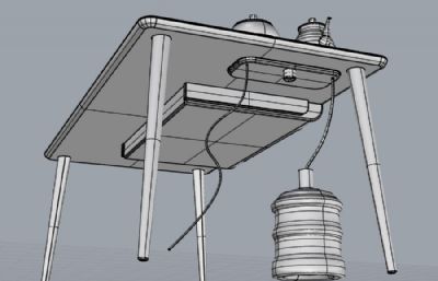 茶室茶艺桌子 木质家具 博古架