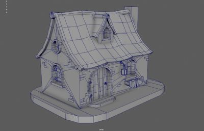 卡通砖房 魔法老房子