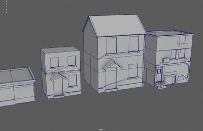 西方土房子 老房子 老街区住宅房屋合集