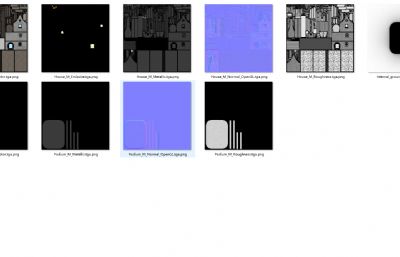 卡通砖房 魔法老房子