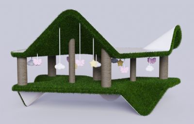 猫架子 猫窝 宠物窝木架子