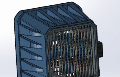2英寸散热器三维模型