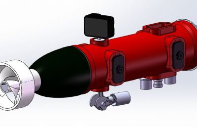 搭载GoPro的遥控潜水器