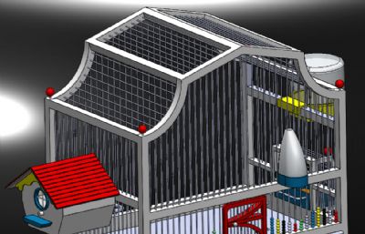 鸟笼三维模型