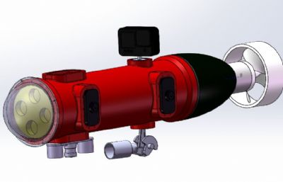 搭载GoPro的遥控潜水器