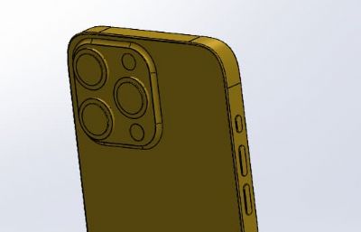 苹果IPHONE16手机solidworks模型