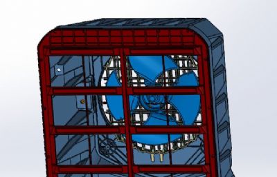 2英寸散热器三维模型