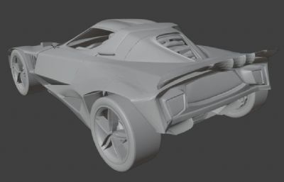 跑车slt三维模型