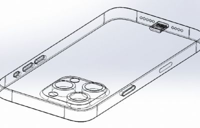 苹果IPHONE16手机solidworks模型