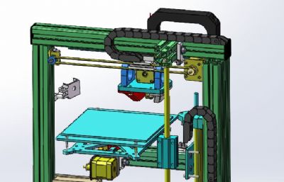 带电箱的3D打印机