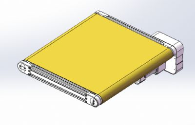 宽度600长度500黄色平皮带输送机
