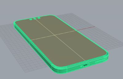 华为Mate 80手机3D模型（真机抄数）