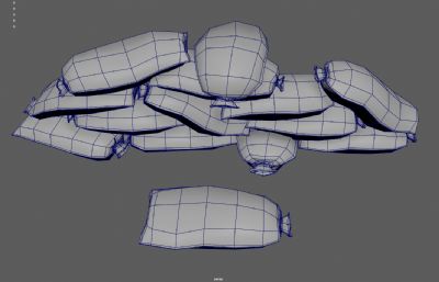 防御防洪沙袋 布袋堡垒 粮袋货物