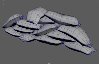 防御防洪沙袋 布袋堡垒 粮袋货物