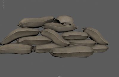 防御防洪沙袋 布袋堡垒 粮袋货物