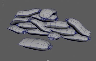 防御防洪沙袋 布袋堡垒 粮袋货物