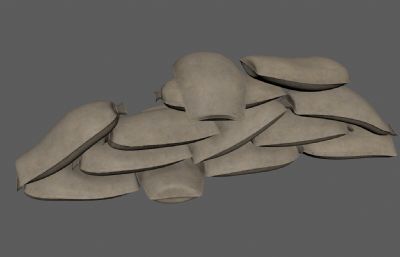 防御防洪沙袋 布袋堡垒 粮袋货物