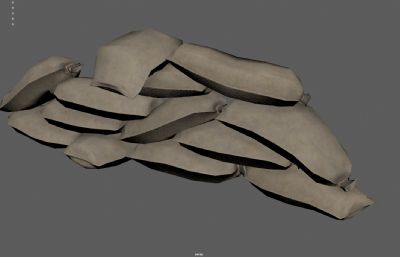 防御防洪沙袋 布袋堡垒 粮袋货物