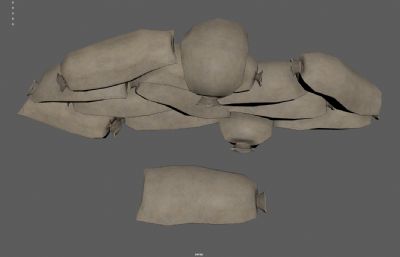 防御防洪沙袋 布袋堡垒 粮袋货物