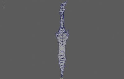 魔剑 魔幻武器 奇幻宝剑塌陷模型