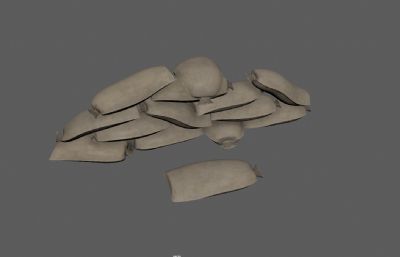 防御防洪沙袋 布袋堡垒 粮袋货物