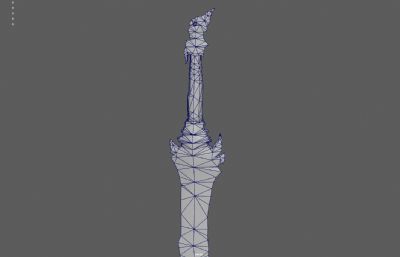 魔剑 魔幻武器 奇幻宝剑塌陷模型