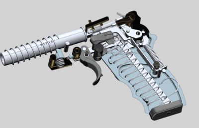 阿根廷BERSA雷霆Thunder380手枪3D游戏道具非实物