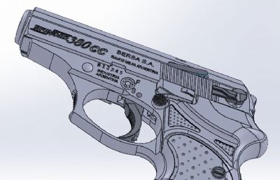 阿根廷BERSA雷霆Thunder380手枪3D游戏道具非实物