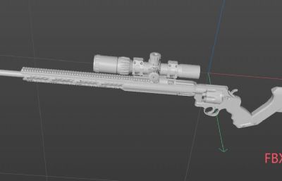 史密斯和韦森629左轮手枪改装狙击Smith & Wesson转轮SolidWorks装配