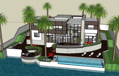 现代海滨别墅酒店