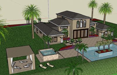 海滩上的大房子