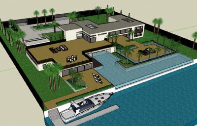 现代豪宅 游艇公园酒店