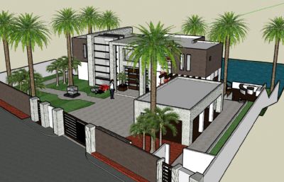 现代海滨别墅酒店