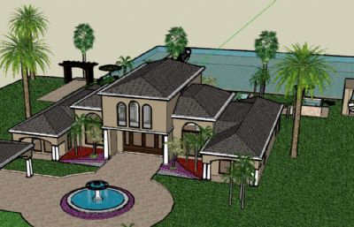 海滩上的大房子