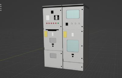 动力柜 配电柜 高低压箱blender模型