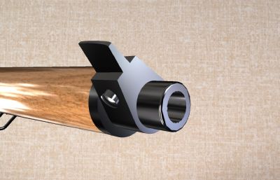 ml90l卡宾手枪carabiner三维装配模型素材,非实物