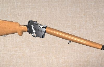 ml90l卡宾手枪carabiner三维装配模型素材,非实物