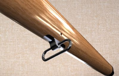 ml90l卡宾手枪carabiner三维装配模型素材,非实物